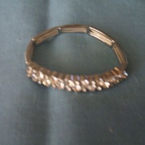 Chunky Crystal Rhinestone Stretch  Bracelet